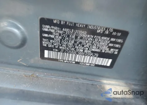 2011 Subaru Forester 2.5X из США, поврежденный, VIN JF2SHABC9BH709529